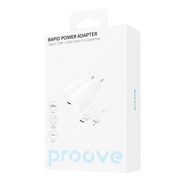 Proove Rapid 20W (Type-C) + Cable Type-C to Lightning - Photo 1