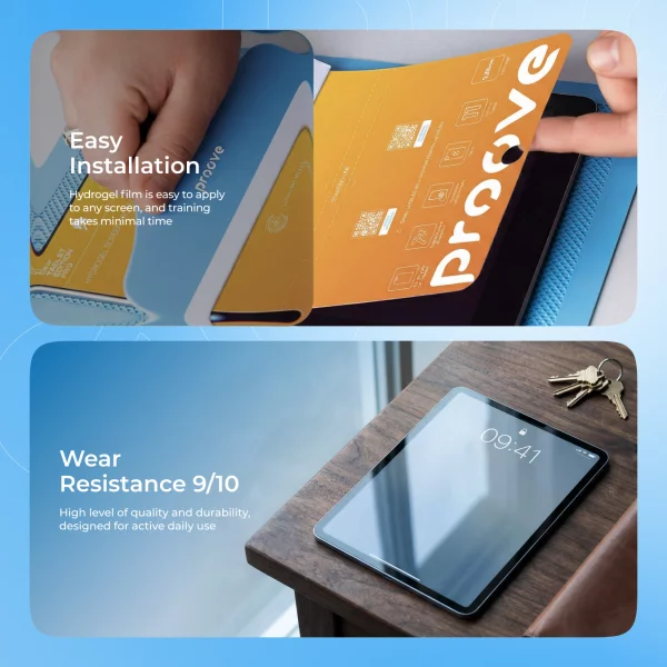 Folia ochronna z hydrożelu Proove Hydrogel Screen Protection TABLET EDITION PRO Clear - Zdjęcie 2