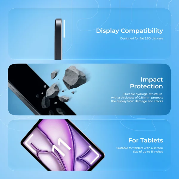 Protective hydrogel film Proove Hydrogel Screen Protection TABLET EDITION Matte - foto 2