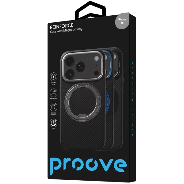 Proove Reinforce Case with Magnetic Ring iPhone 15 - Foto 2