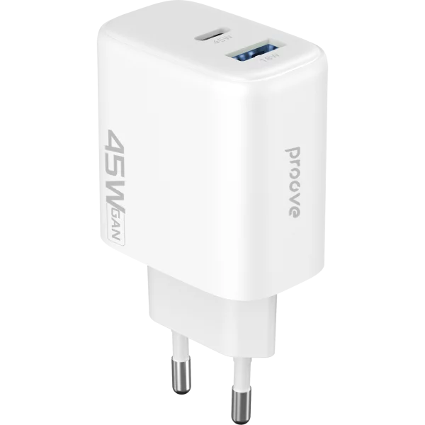 Wall Charger Proove Silicone Power 2 45W (Type-C+USB) - Photo 1