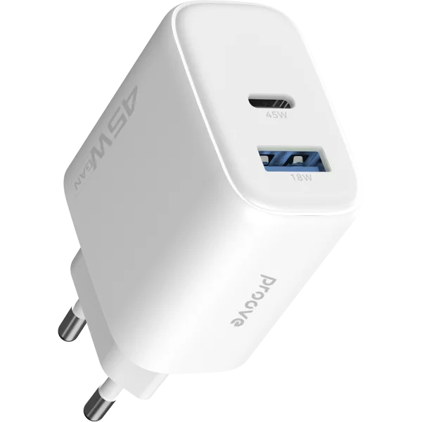 Wall Charger Proove Silicone Power 2 45W (Type-C+USB) - Photo 3