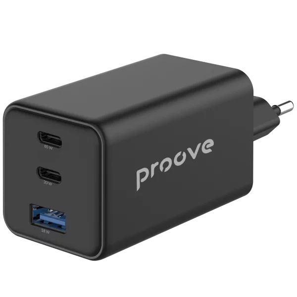 Wall Charger Proove Pocket GaN 65W (2*Type-C + USB) - Foto 1
