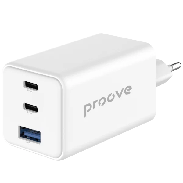 Wall Charger Proove Pocket GaN 65W (2*Type-C + USB) - Foto 1