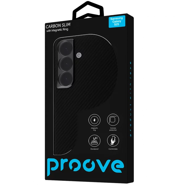 Proove Carbon Slim with Magnetic Ring Samsung Galaxy S25 - Zdjęcie 2