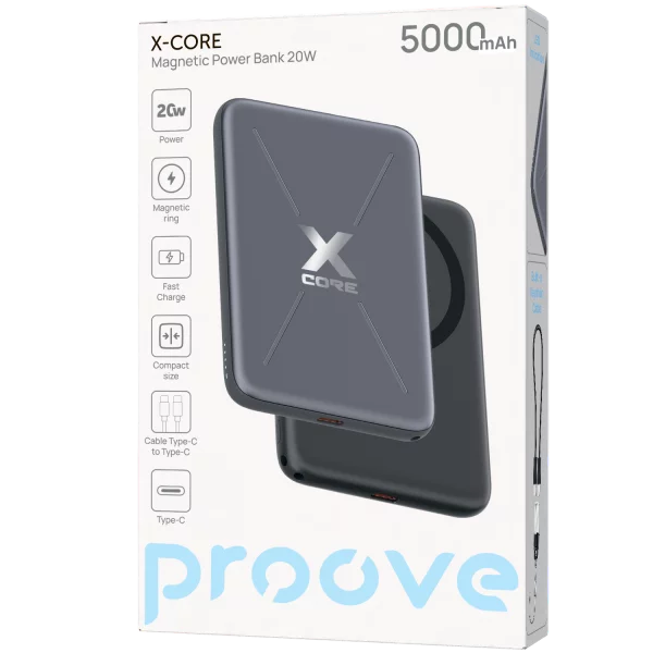 Power Bank Proove X-Core 20W 5000mAh With Cable Type-C to Type-C - foto 7