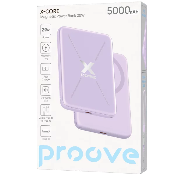 Power Bank Proove X-Core 20W 5000mAh With Cable Type-C to Type-C - foto 7
