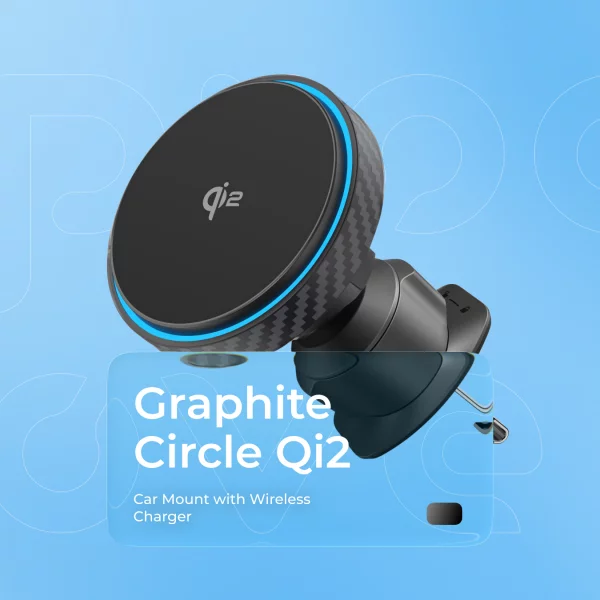Autohalterung mit kabellosem Ladegerät Proove Graphite Circle Qi2 15W - Foto 5