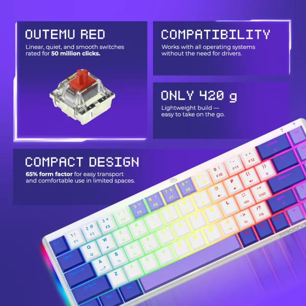 Wireless Keyboard Proove Gaming AFK (English Layout) - 照片 4