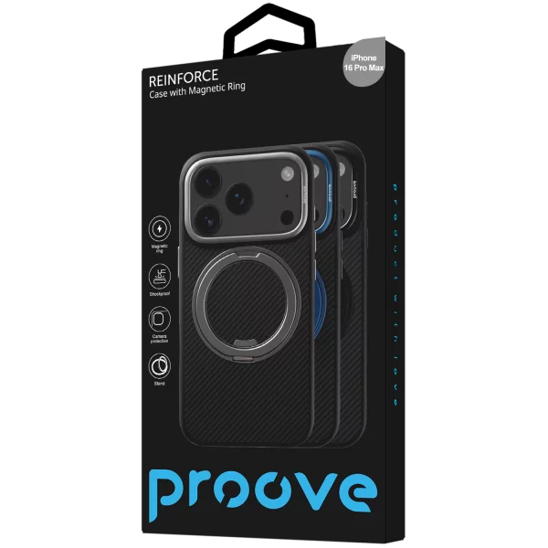 Proove Reinforce Case with Magnetic Ring iPhone 16 Pro Max - Foto 2