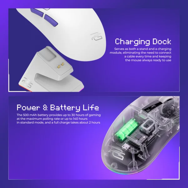 Wireless Mouse Proove Gaming Jester 8K + charging station - fotoğraf 8