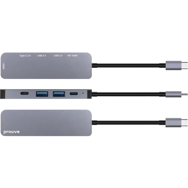 Hub typu C Proove Arc Link 5 w 1 (2*Type-C + 2*USB3.0 + HDMI) - Zdjęcie 1
