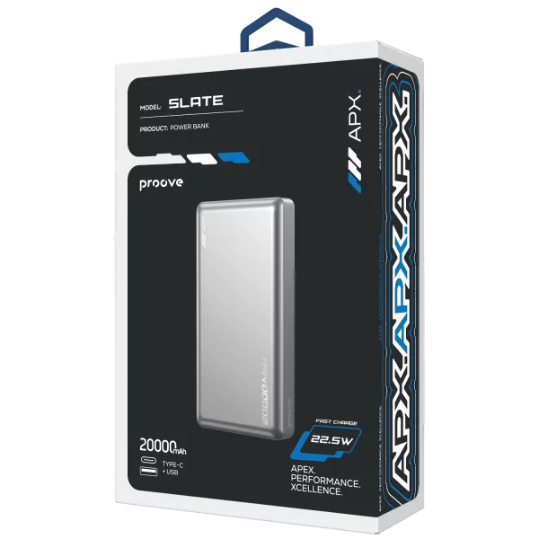 Power Bank Proove APX Slate 22.5W 20000mAh - foto 1