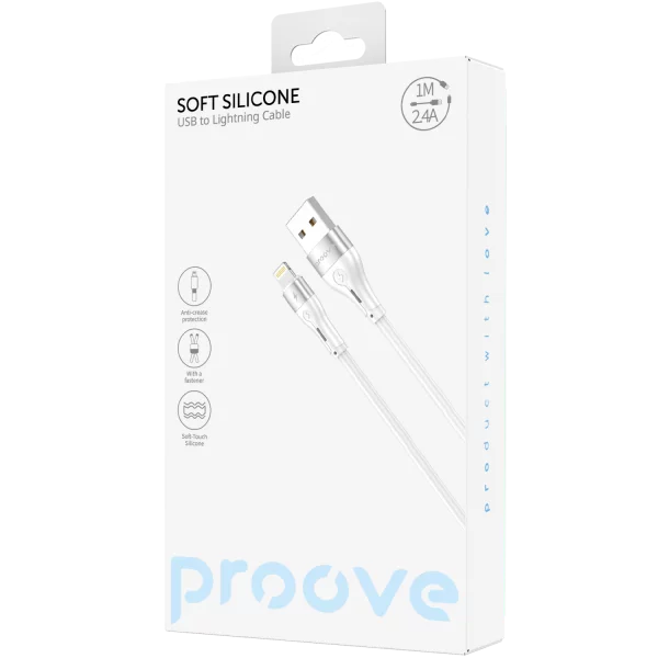 Cable Proove Soft Silicone USB to Lightning 2.4A (1m) - Foto 4