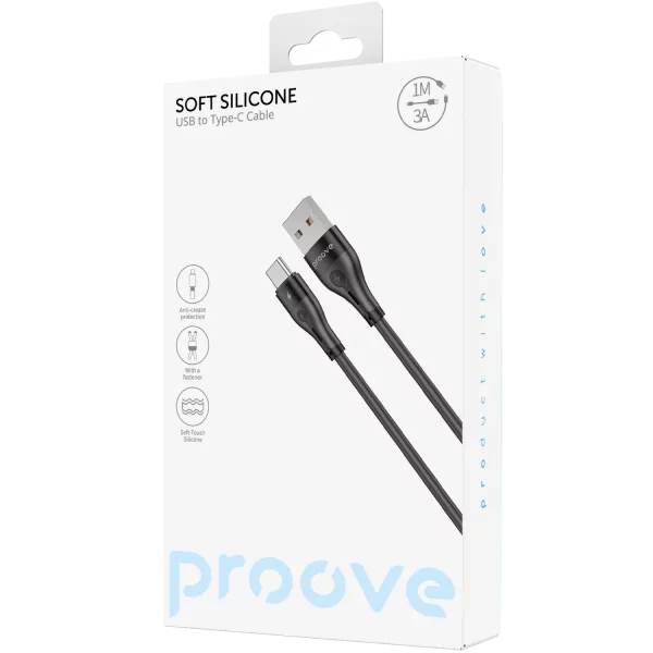 Cable Proove Soft Silicone USB to Type-C 3A (1m) - 照片 4
