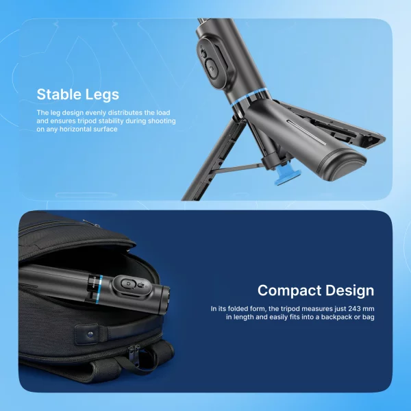 Selfie Stick Tripod Proove DropStop Mini (730mm) - Foto 10