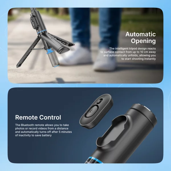 Selfie Stick Tripod Proove DropStop Mini (730mm) - Foto 9