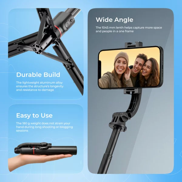 Selfie Stick Tripod Proove Magnet Stick Plus (1045mm) - fotoğraf 8