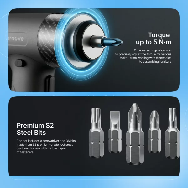 Multifunctional Electric Screwdriver Set Proove Driller 36in1 - Photo 6