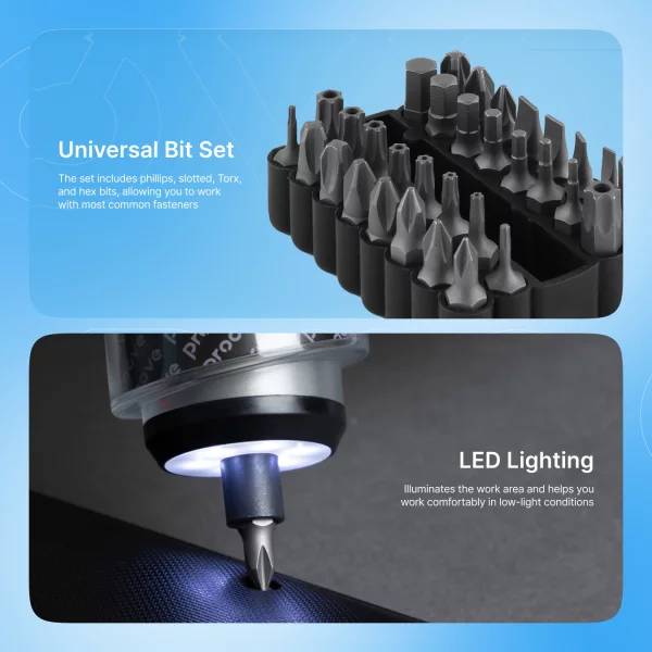 Multifunctional Electric Screwdriver Set Proove Driller 36in1 - Photo 8