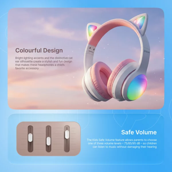 Wireless Headphones Proove Kids LumiCat (APP) - Photo 5