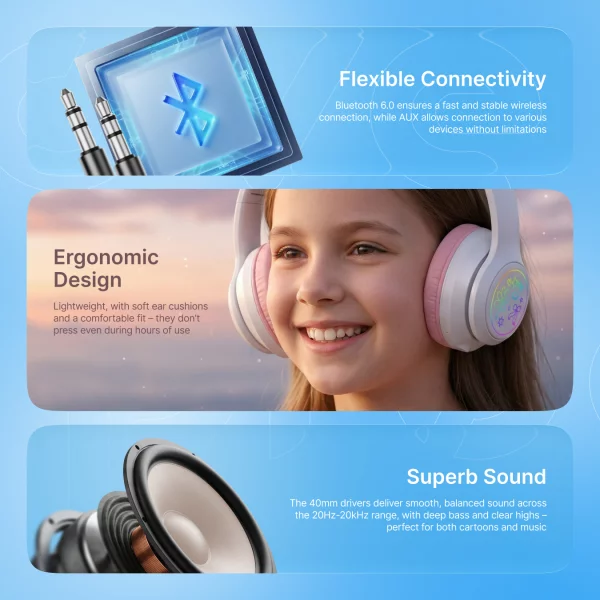 Wireless Headphones Proove Kids Neko (APP) - foto 6