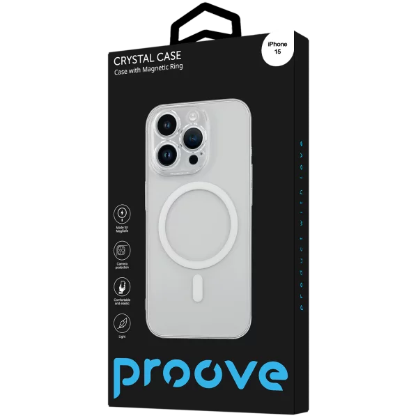Чохол Proove Crystal Case with Magnetic Ring iPhone 15 - фото 1