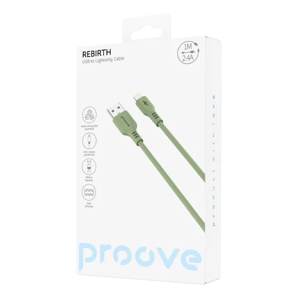 Cable Proove Rebirth USB to Lightning 2.4A (1m) - 照片 1