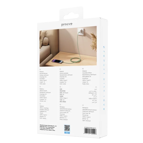 Cable Proove Rebirth USB to Type-C 2.4A (1m) - Foto 2