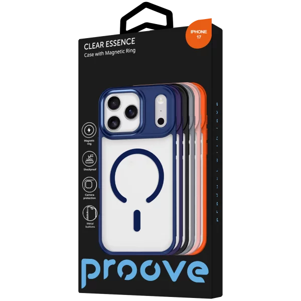 Proove Clear Essence Case with Magnetic Ring iPhone 17 - Photo 2