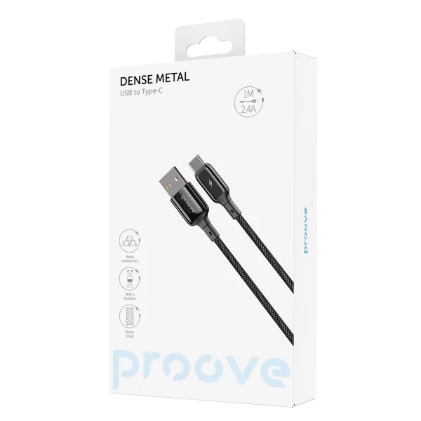 Cable Proove Dense Metal Type-C 2.4A (1m) - Photo 4