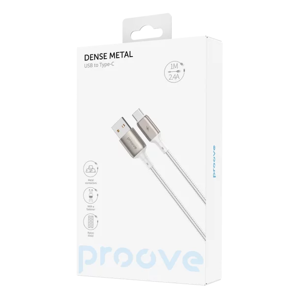 Cable Proove Dense Metal Type-C 2.4A (1m) - Photo 4