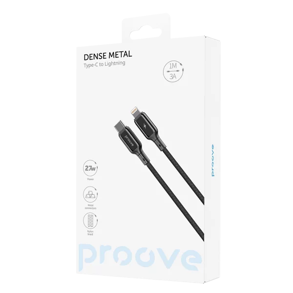 Cable Proove Dense Metal Type-C to Lightning 27W (1m) - Photo 4