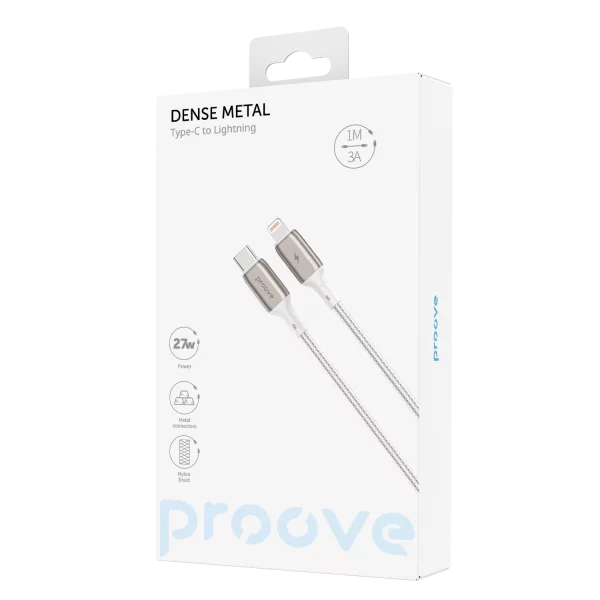 Cable Proove Dense Metal Type-C to Lightning 27W (1m) - Photo 4