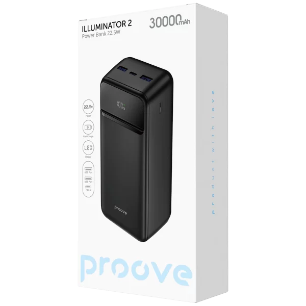 Power Bank Proove Illuminator 2 22.5W 30000mAh - Photo 3