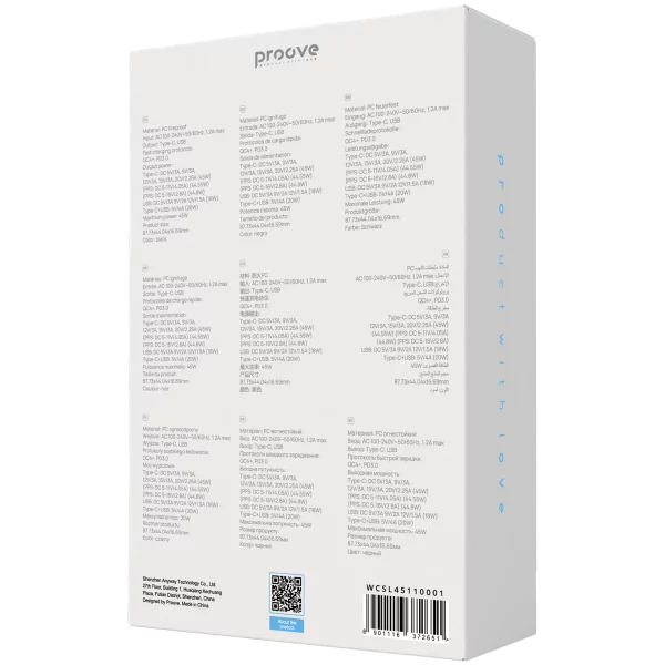 Wall Charger Proove Slender 45W (Type-C + USB) - foto 4