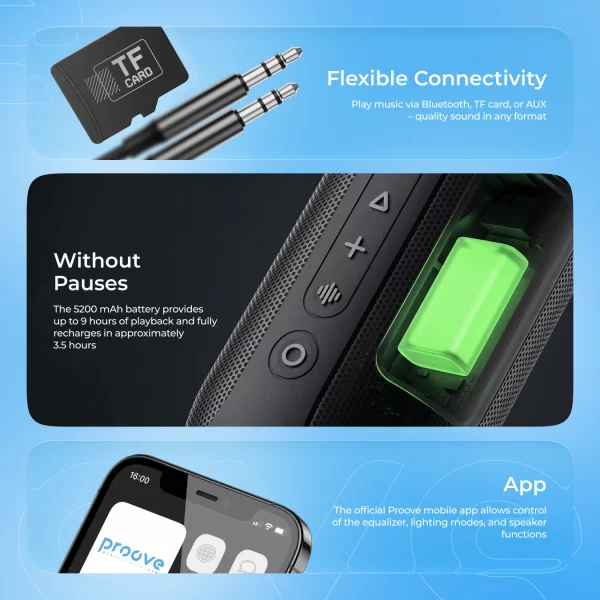 Portable Speaker Proove SoundTrap III 30W (APP) - foto 9