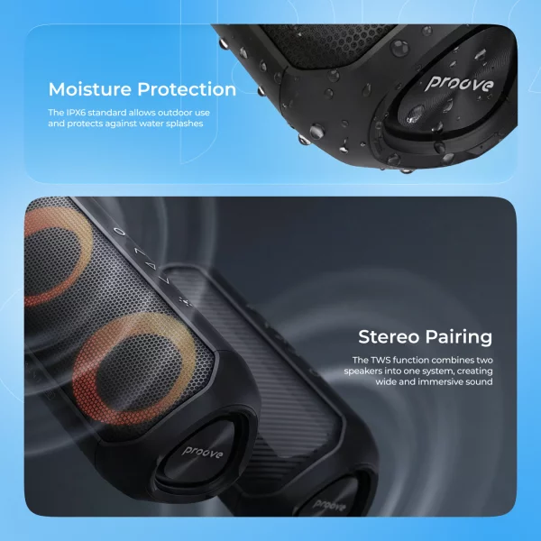 Portable Speaker Proove Third Element SE 20W (APP) - Foto 10