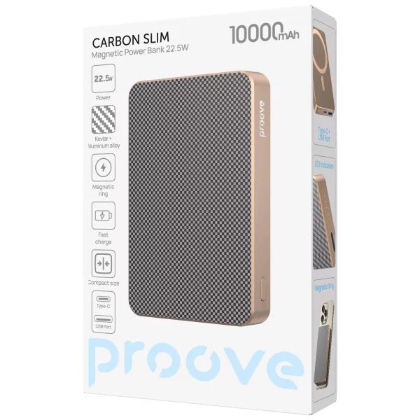 Power Bank Proove Carbon Slim 22.5W 10000mAh - Foto 5