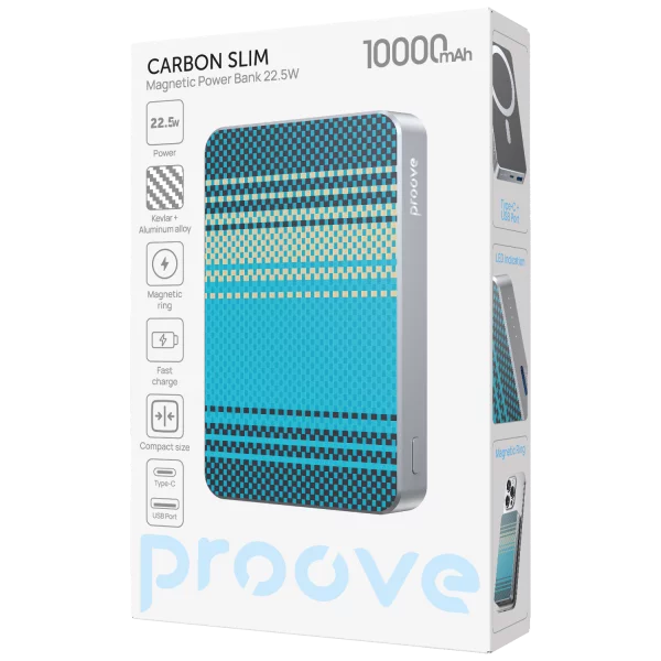 Power Bank Proove Carbon Slim 22.5W 10000mAh - Foto 5