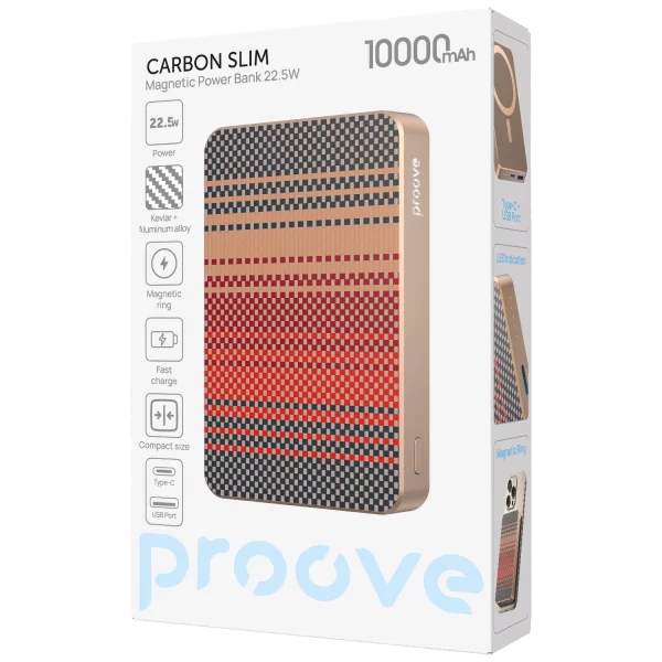 Power Bank Proove Carbon Slim 22.5W 10000mAh - Foto 5