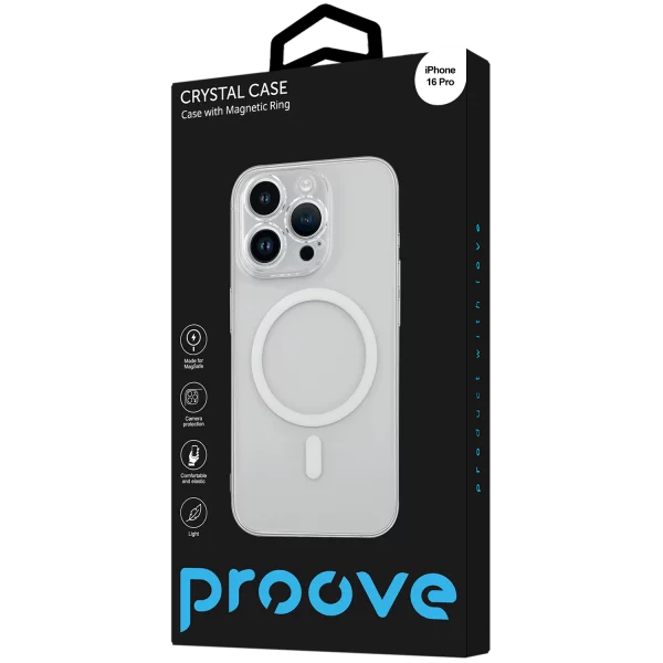 Proove Crystal Case with Magnetic Ring iPhone 16 Pro - Zdjęcie 1