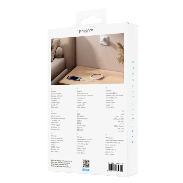 Cable Proove Rebirth USB to Type-C 2.4A (1m) - Zdjęcie 2