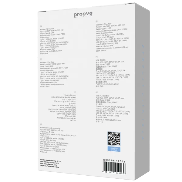 Wall Charger Proove Silicone Power 2 30W (Type-C + USB) US - Photo 2
