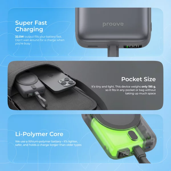 Power Bank Proove Neutron 22.5W 10000mAh - photo 5