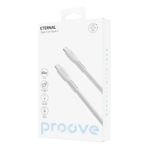 Cable Proove Eternal Type-C to Type-C 60W (1m) - Photo 1