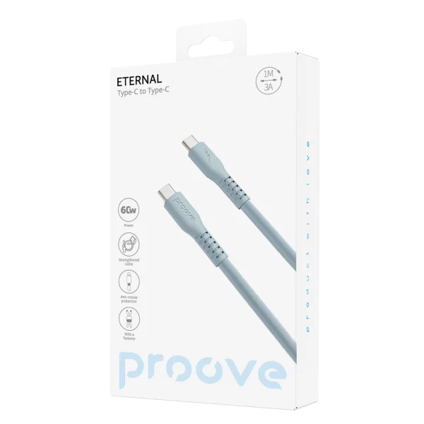 Cable Proove Eternal Type-C to Type-C 60W (1m) - Photo 1
