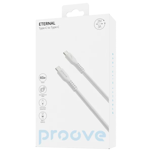 Cable Proove Eternal Type-C to Type-C 60W (2m) - Photo 1