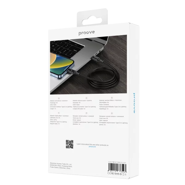 Cable Proove Flex Metal Type-C to Lightning 27W (1m) - Photo 2