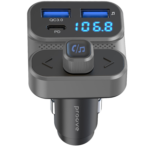 Car Charger Proove FM Launcher Luxor SE 36W (PD+QC3.0) Type-C+USB - Photo 3